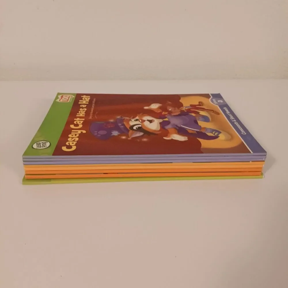Leap Frog Tag Reader Interactive Books-Lot Of 8-Early Readers-Long & Short Vowel